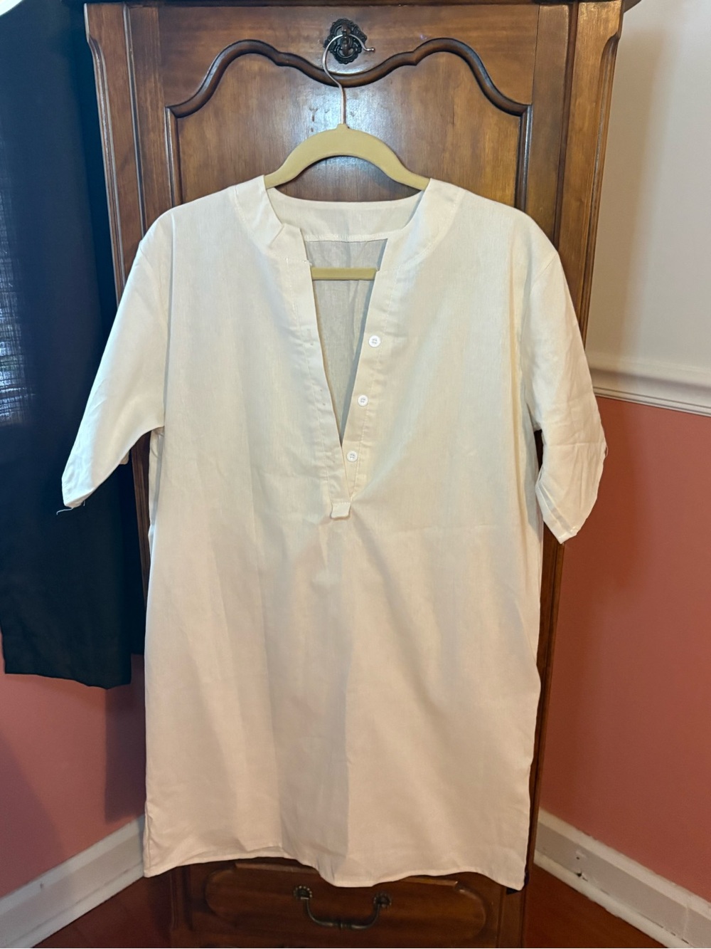 Amazon Cream Tunic Top